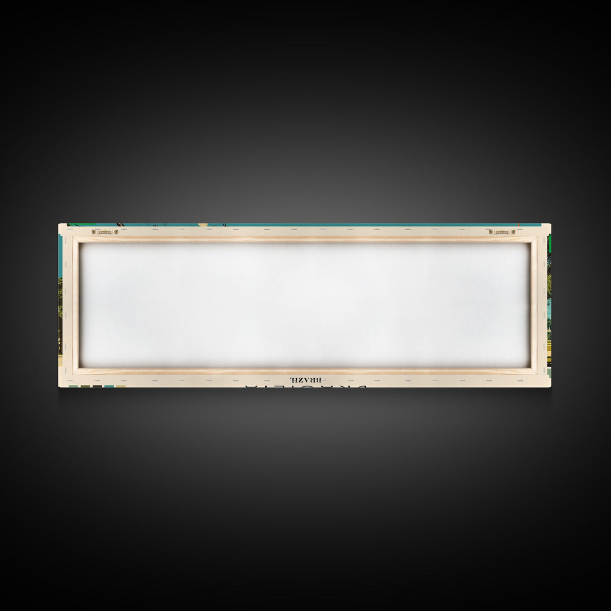 Brasilia, Brazil Panoramic Canvas Print, Brasilia, Brazil Painting, Brazil Art, Brasilia Travel Poster, Travel Art, Housewarming Gift