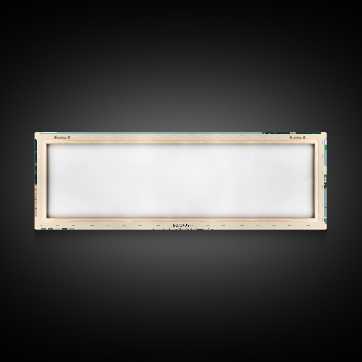 Cardiff, Wales Panoramic Canvas Print, Cardiff, Wales Painting, Wales Art, Cardiff Travel Poster, Travel Art, Guest Room Painting