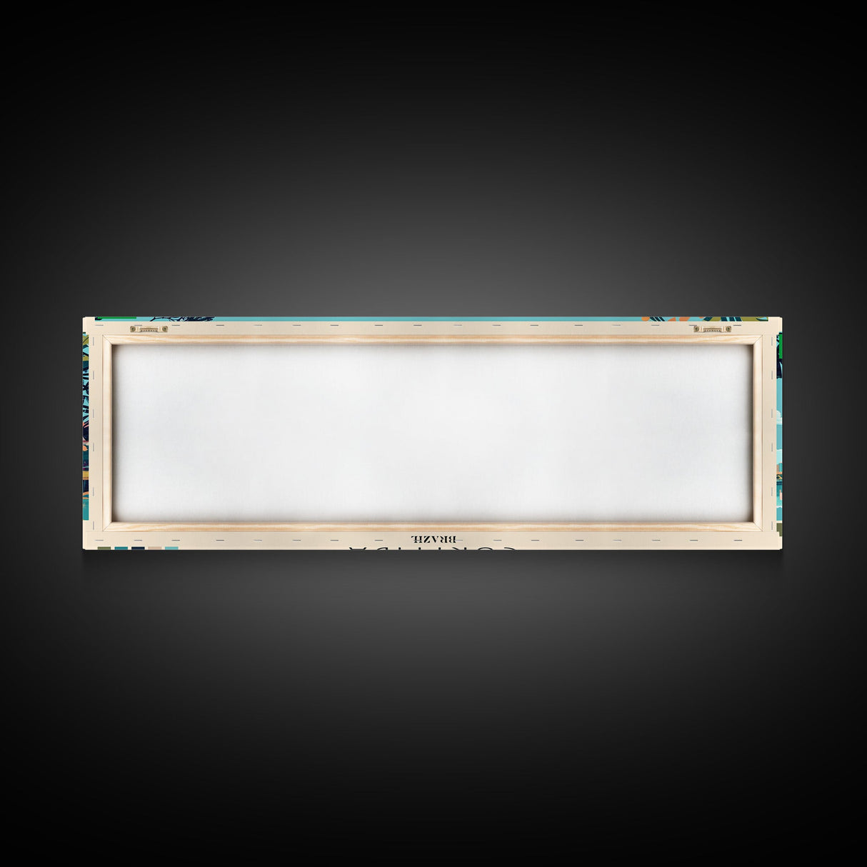 Curitiba, Brazil Panoramic Canvas Print, Curitiba, Brazil Painting, Brazil Art, Curitiba Travel Poster, Travel Art, Guest Room Painting