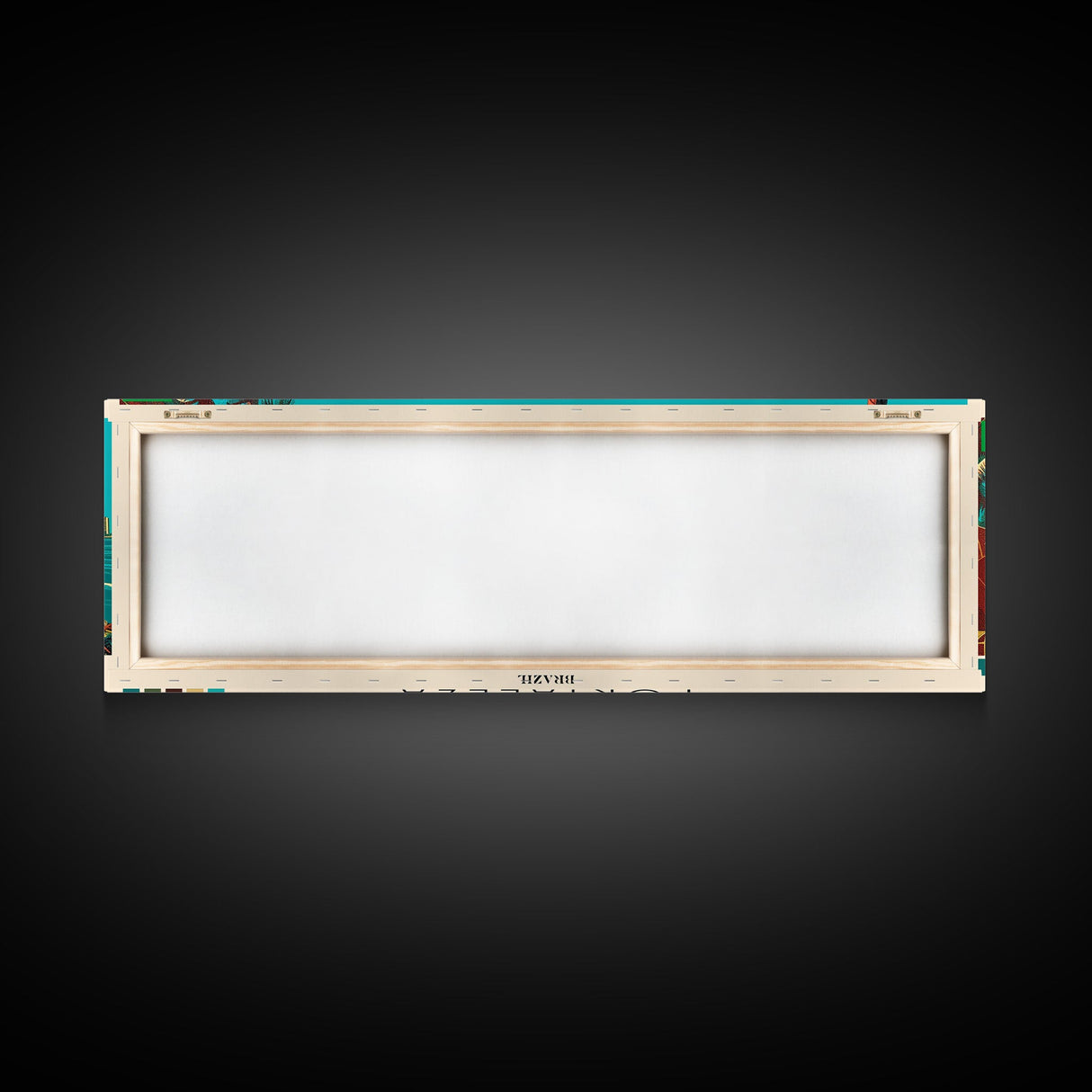 Fortaleza, Brazil Panoramic Canvas Print, Fortaleza, Brazil Painting, Brazil Art, Fortaleza Travel Poster, Travel Art, Guest Room Painting