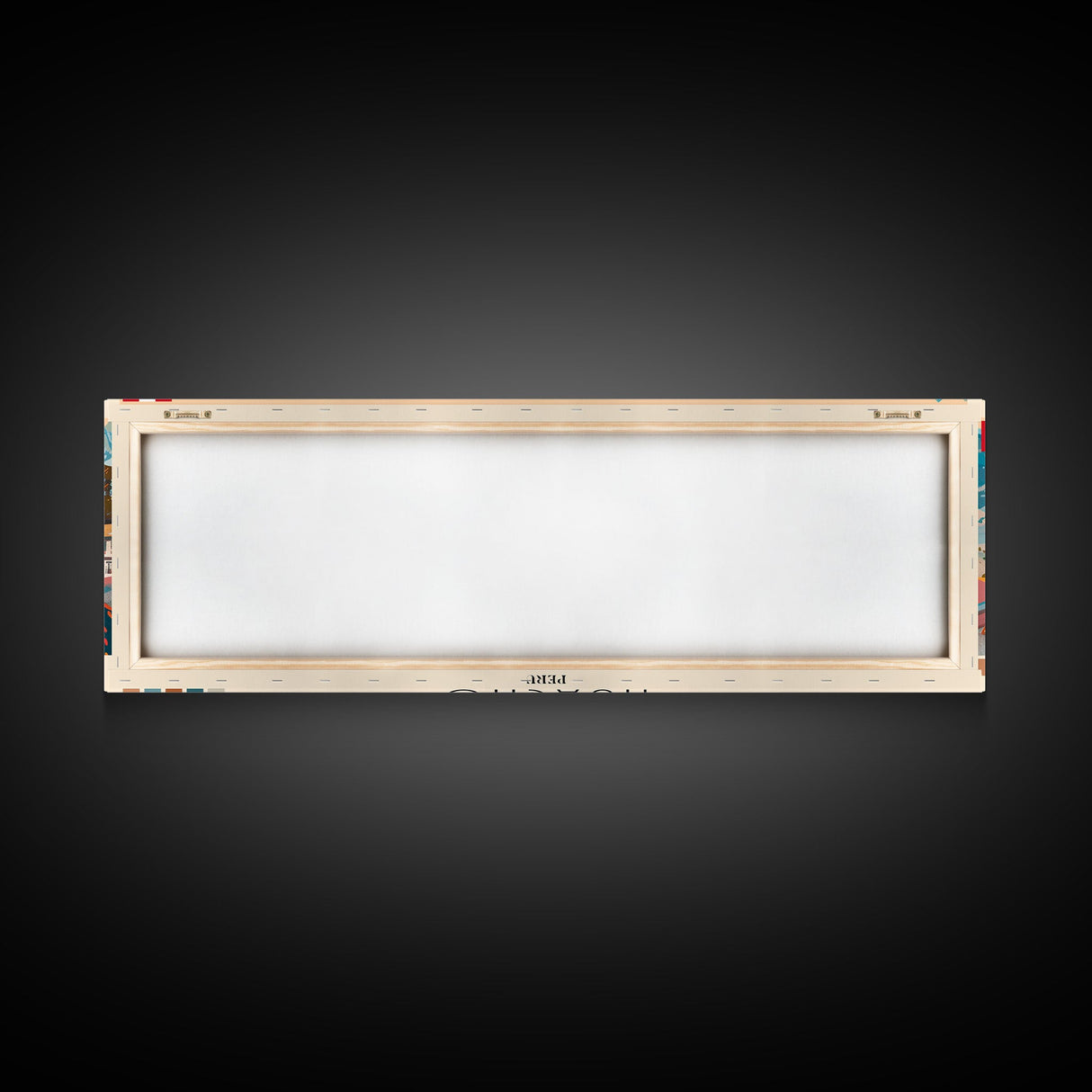 Huacho, Peru Panoramic Canvas Print, Huacho, Peru Painting, Peru Art, Huacho Travel Poster, Travel Art, Guest Room Painting