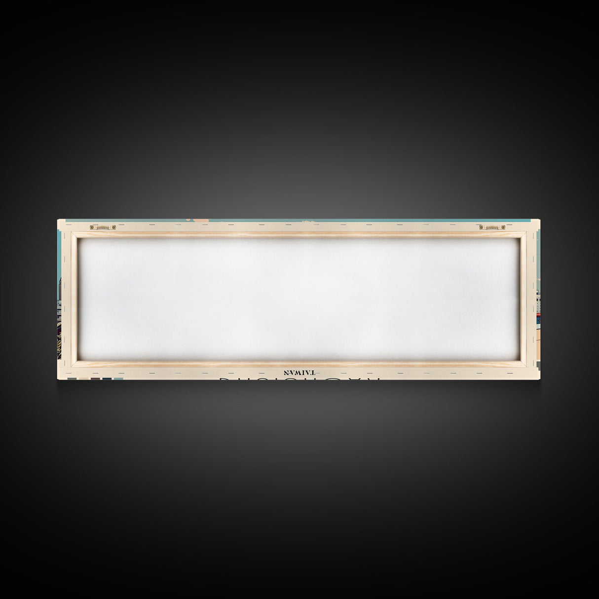 Kaohsiung, Taiwan Panoramic Canvas Print, Kaohsiung, Taiwan Painting, Taiwan Art, Kaohsiung Travel Poster, Travel Art, Vacation Gift