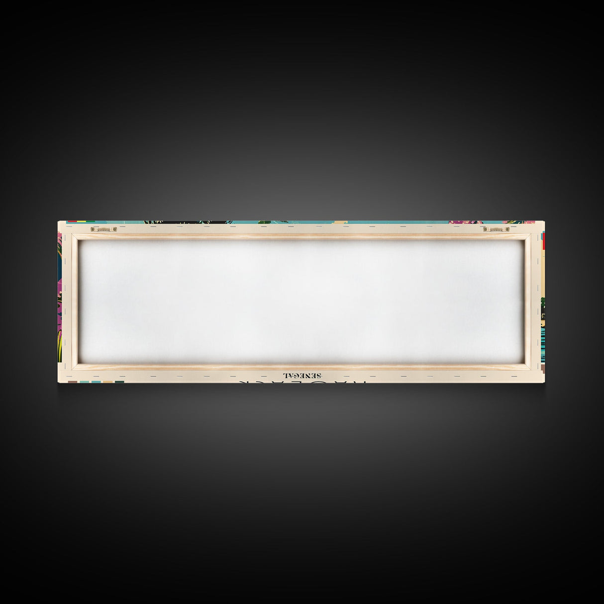 Kaolack, Senegal Panoramic Canvas Print, Kaolack, Senegal Painting, Senegal Art, Kaolack Travel Poster, Travel Art, Living Room Painting