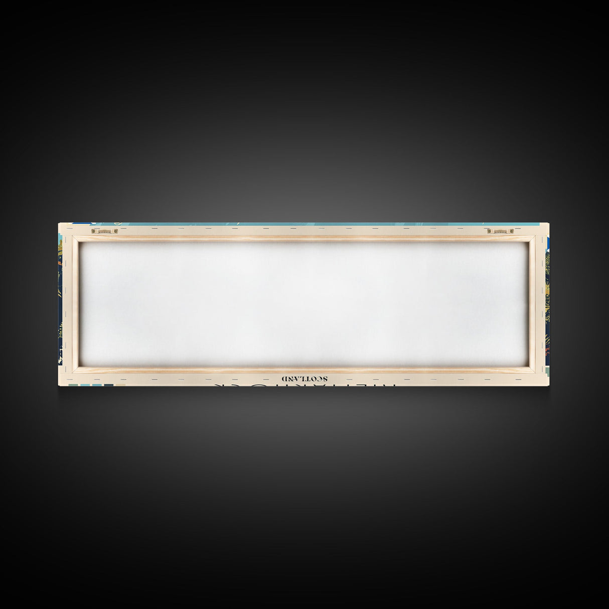 Kilmarnock, Scotland Panoramic Canvas Print, Kilmarnock, Scotland Painting, Scotland Art, Kilmarnock Travel Poster, Travel Art, Living Room Painting