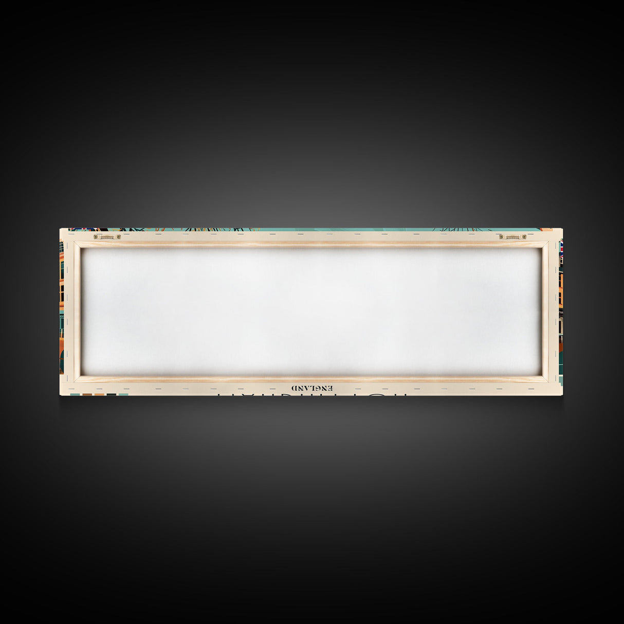 Nottingham, England Panoramic Canvas Print, Nottingham, England Painting, England Art, Nottingham Travel Poster, Travel Art, Living Room Painting