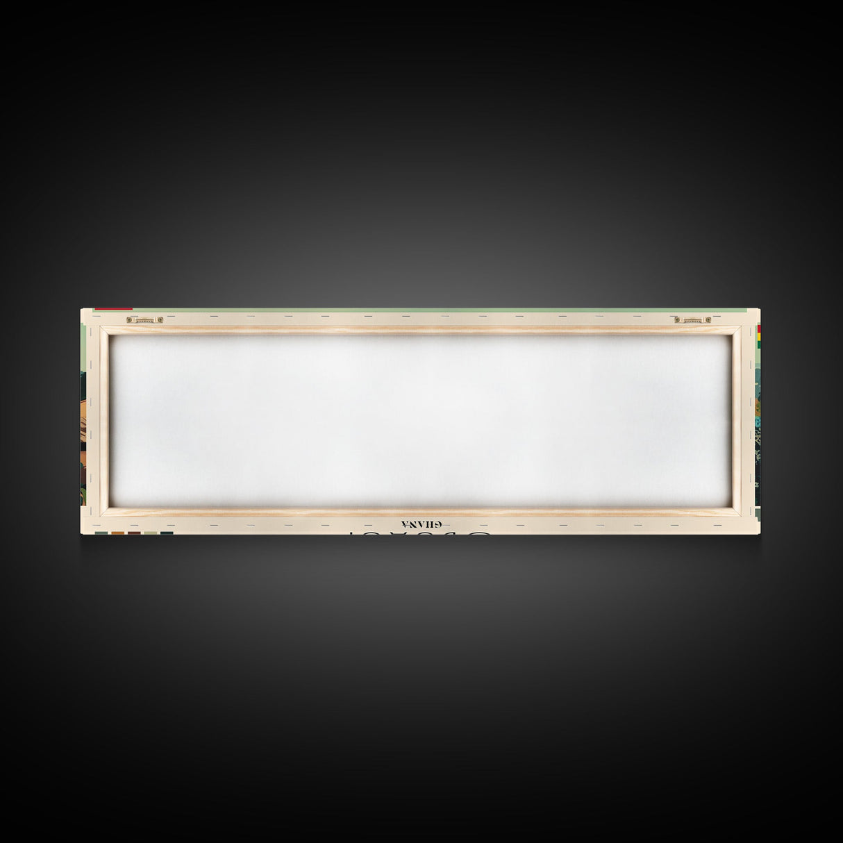 Obuasi, Ghana Panoramic Canvas Print, Obuasi, Ghana Painting, Ghana Art, Obuasi Travel Poster, Travel Art, Living Room Painting