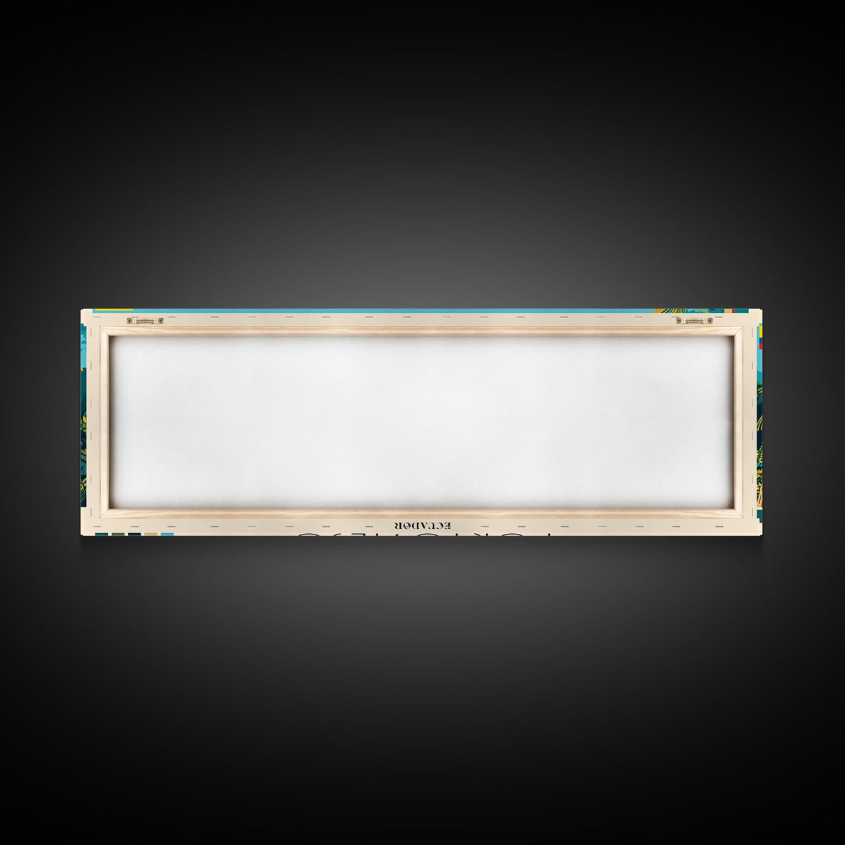 Portoviejo, Ecuador Panoramic Canvas Print, Portoviejo, Ecuador Painting, Ecuador Art, Portoviejo Travel Poster, Travel Art, Guest Room Painting