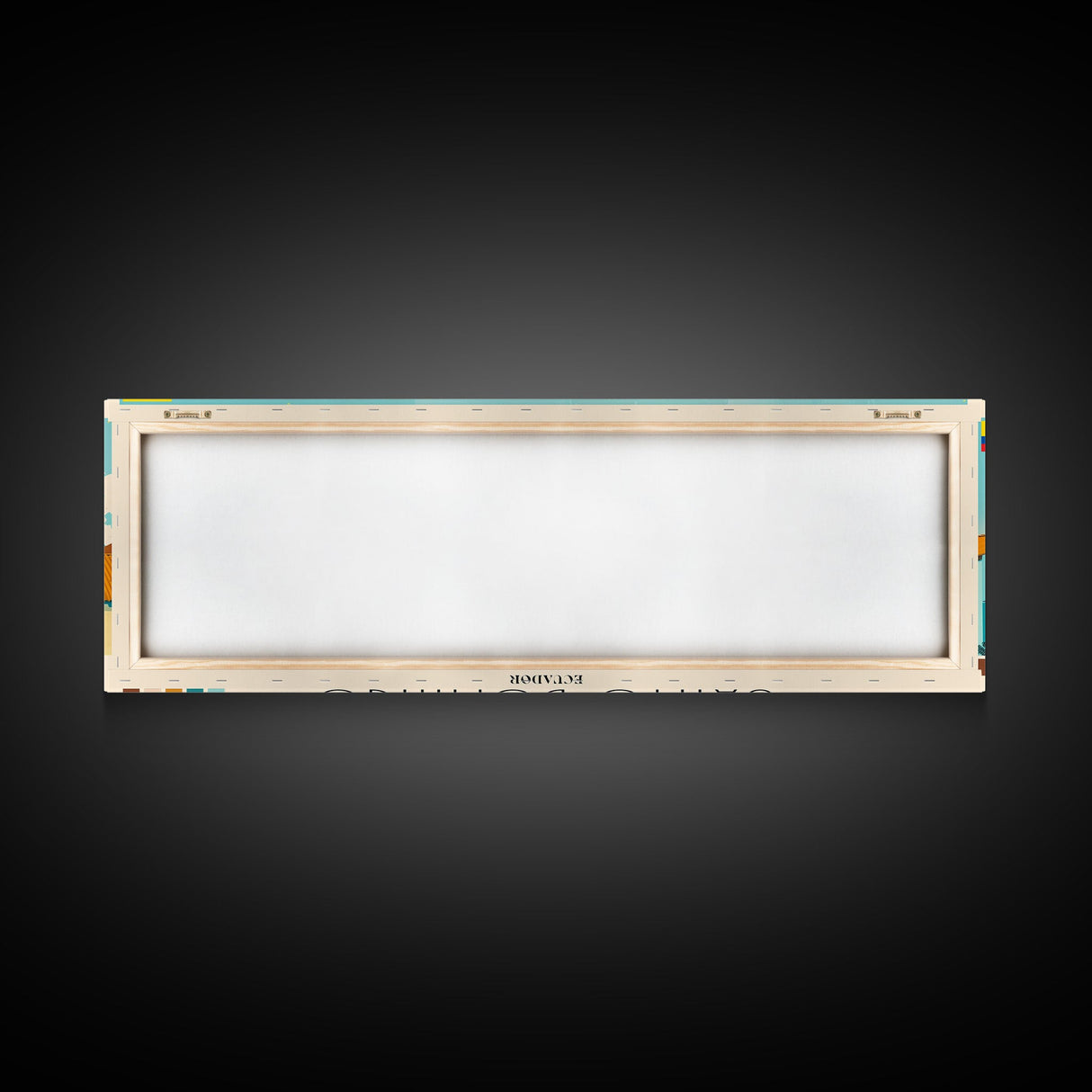 Santo Domingo, Ecuador Panoramic Canvas Print, Santo Domingo, Ecuador Painting, Ecuador Art, Santo Domingo Travel Poster, Travel Art, Housewarming Gift