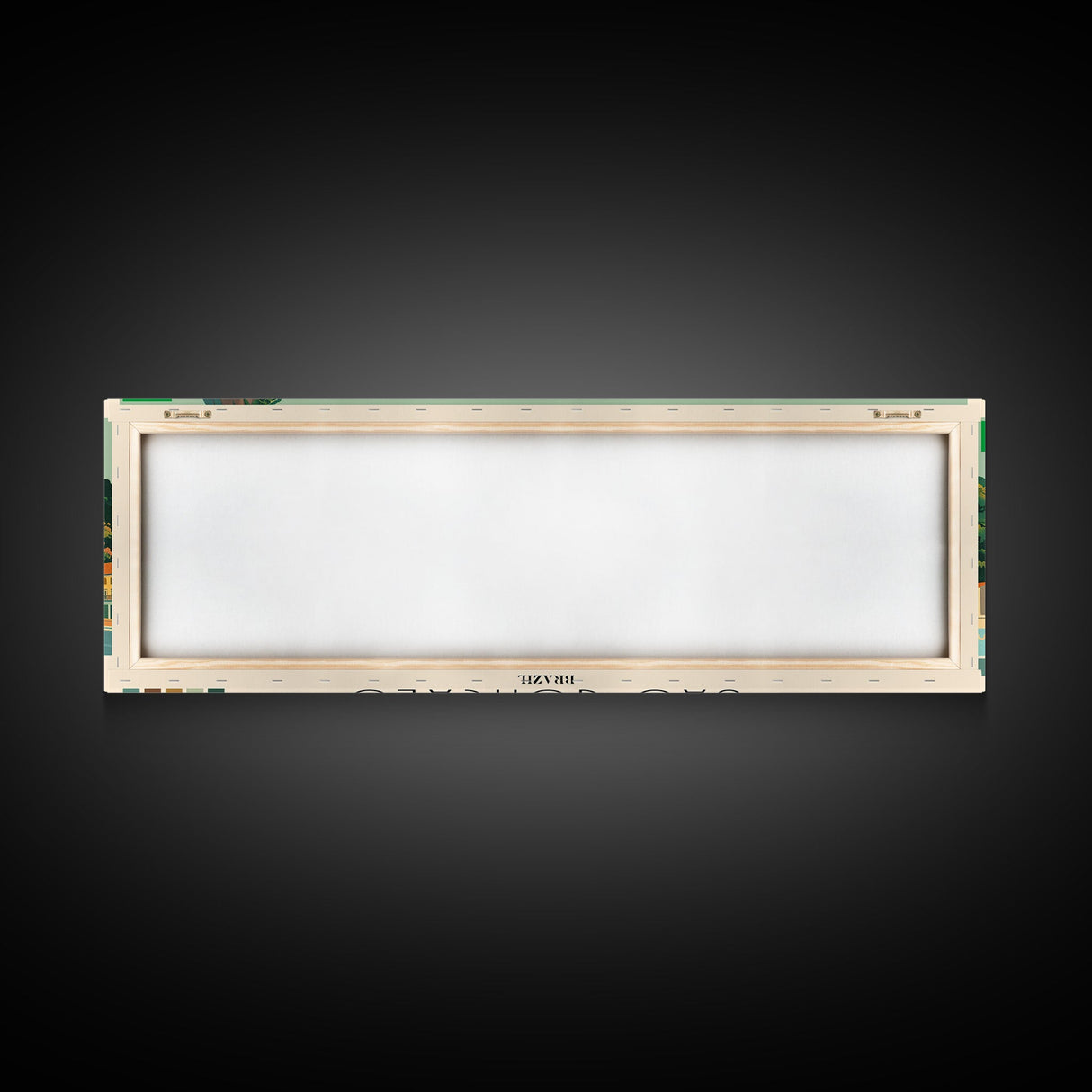 Sao Goncalo, Brazil Panoramic Canvas Print, Sao Goncalo, Brazil Painting, Brazil Art, Sao Goncalo Travel Poster, Travel Art, Housewarming Gift