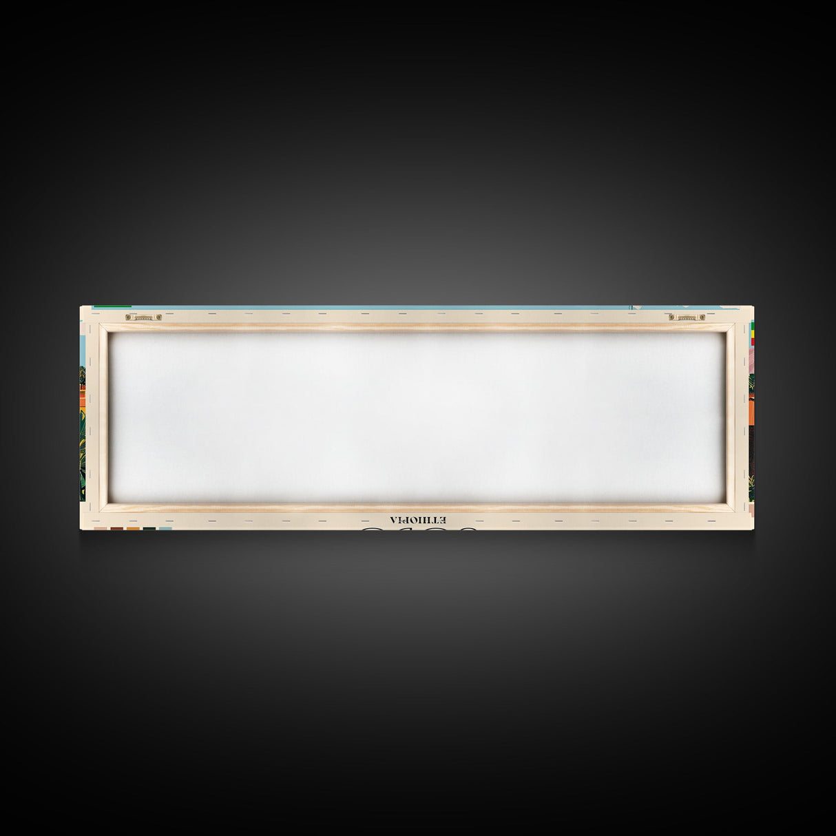 Sodo, Ethiopia Panoramic Canvas Print, Sodo, Ethiopia Painting, Ethiopia Art, Sodo Travel Poster, Travel Art, Living Room Painting