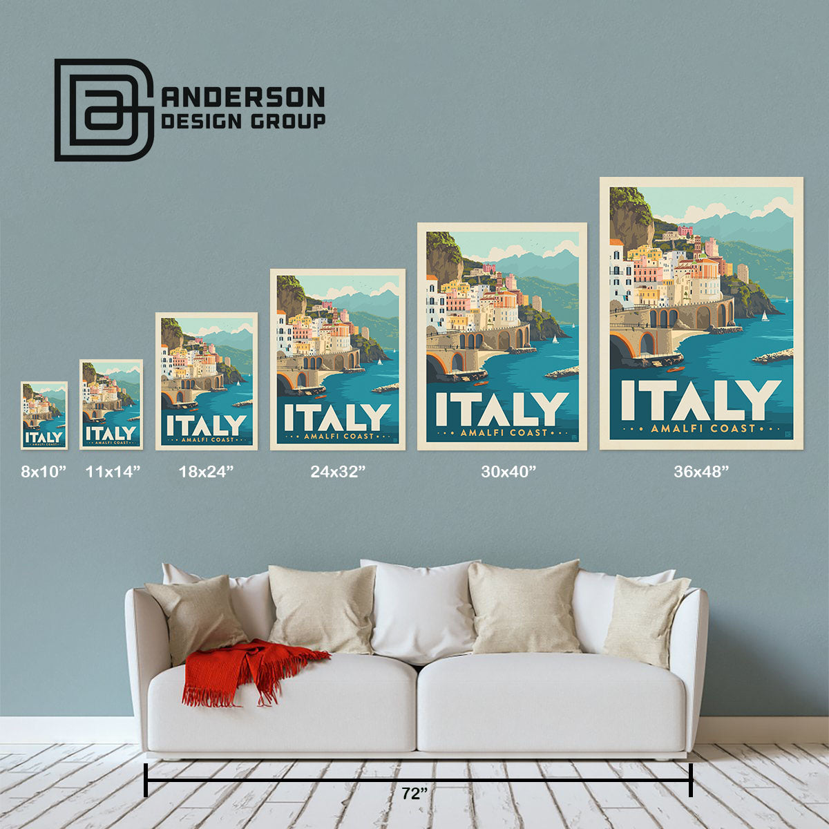 Italy: Amalfi Coast (World Travel) Art Print