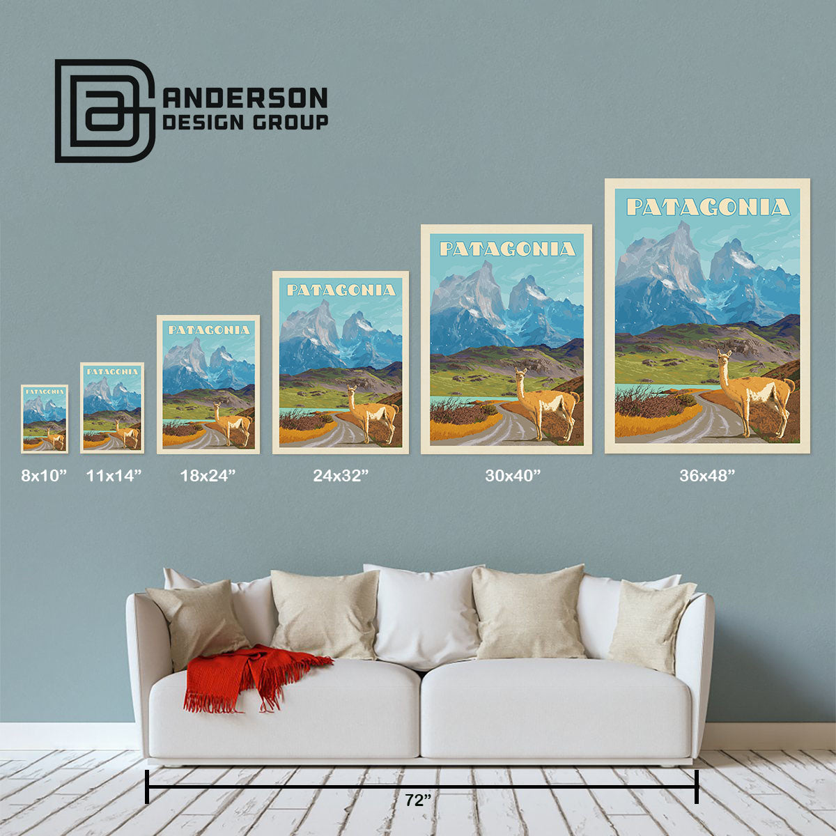 Patagonia (World Travel) Art Print