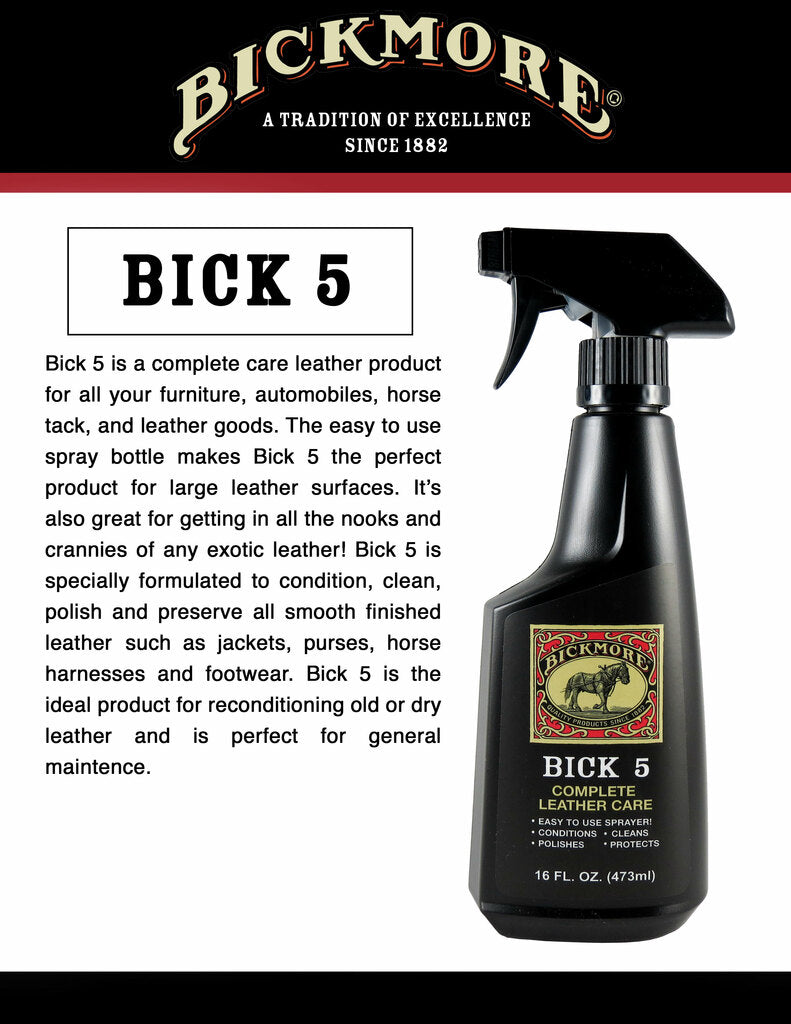 Bick #5 Complete Leather Care Spray, 16oz by Bickmore
