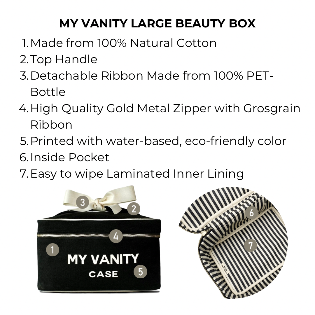 My Vanity Large Beauty Box – Black