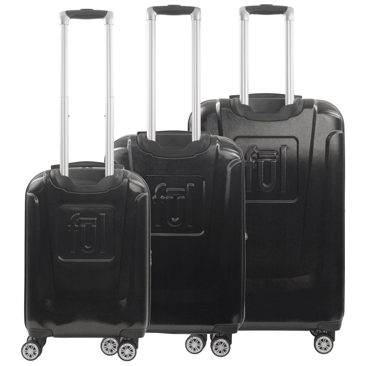 Disney Mickey Mouse Rolling Suitcases 3 Piece Set Black