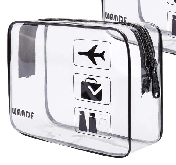TSA Approved Clear Travel Toiletry Bag by WandF