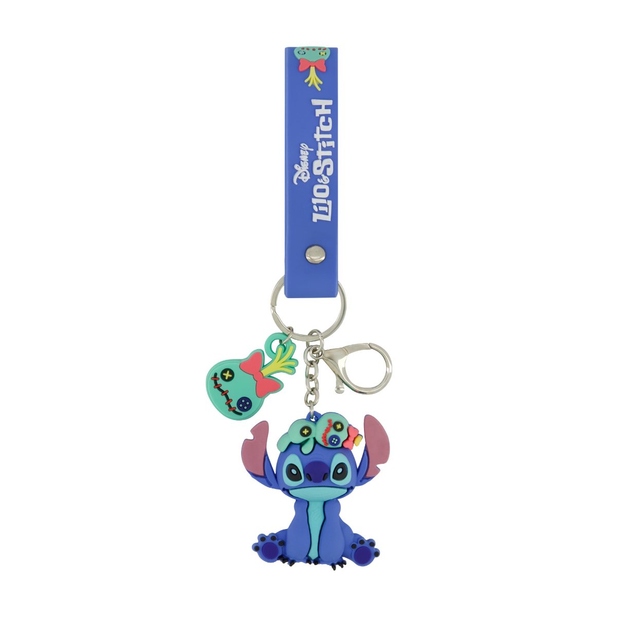 Disney Stitch Charm Lanyard Keychain Set featuring Scrump