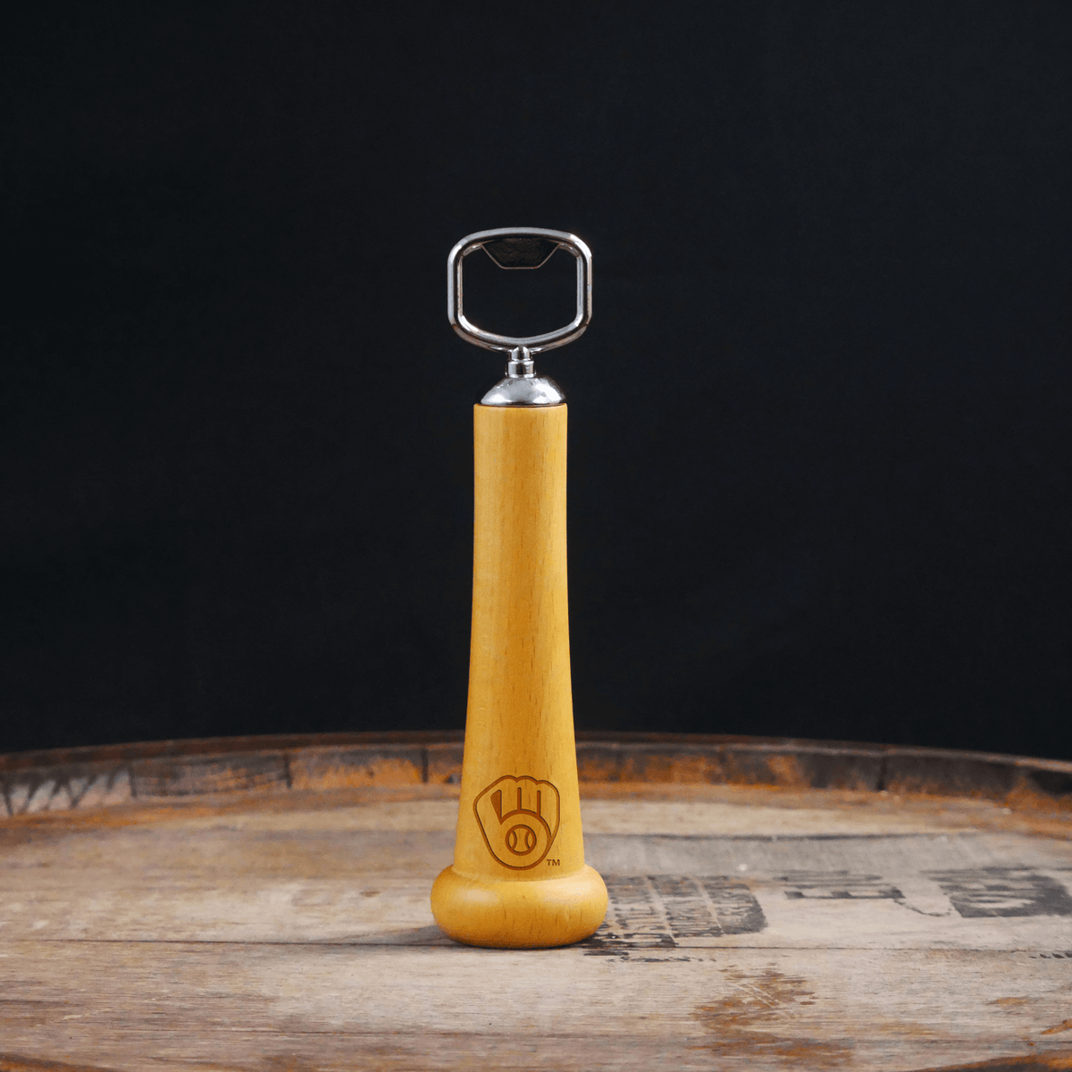 Milwaukee Brewers "Glove" Season Opener™ | Baseball Bat Handle Bottle Opener
