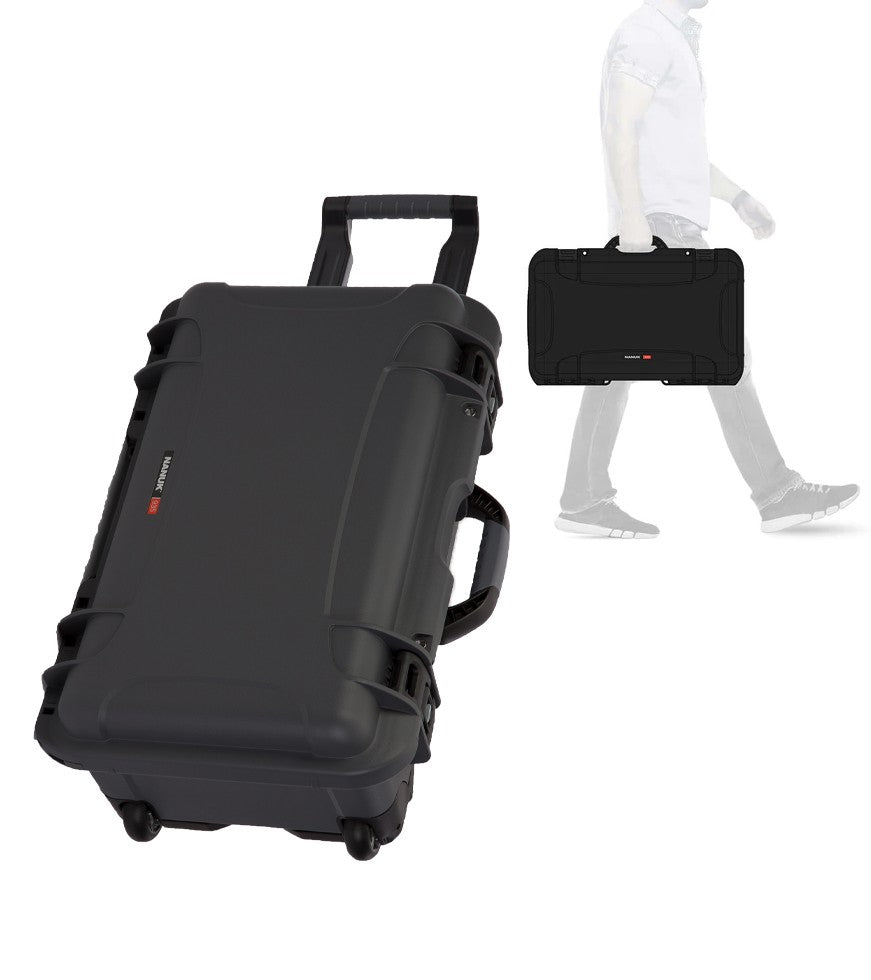 Nanuk Carry-on Protective Case Wheeled - Black With Foam 935