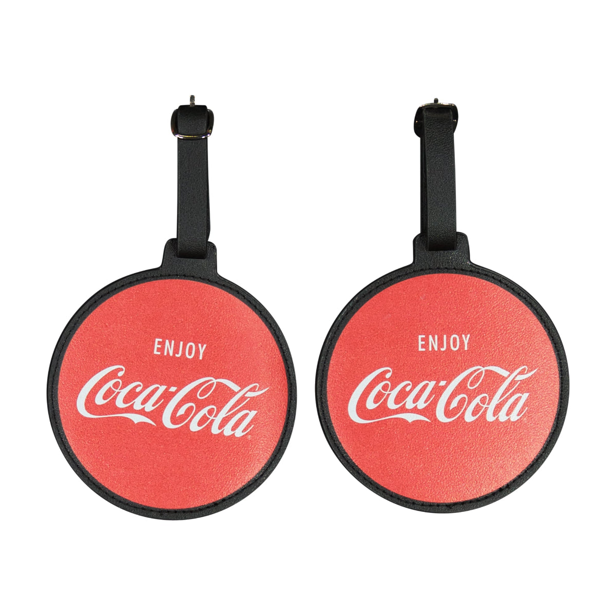Coca-Cola Circle Luggage Tag 2-Piece Set