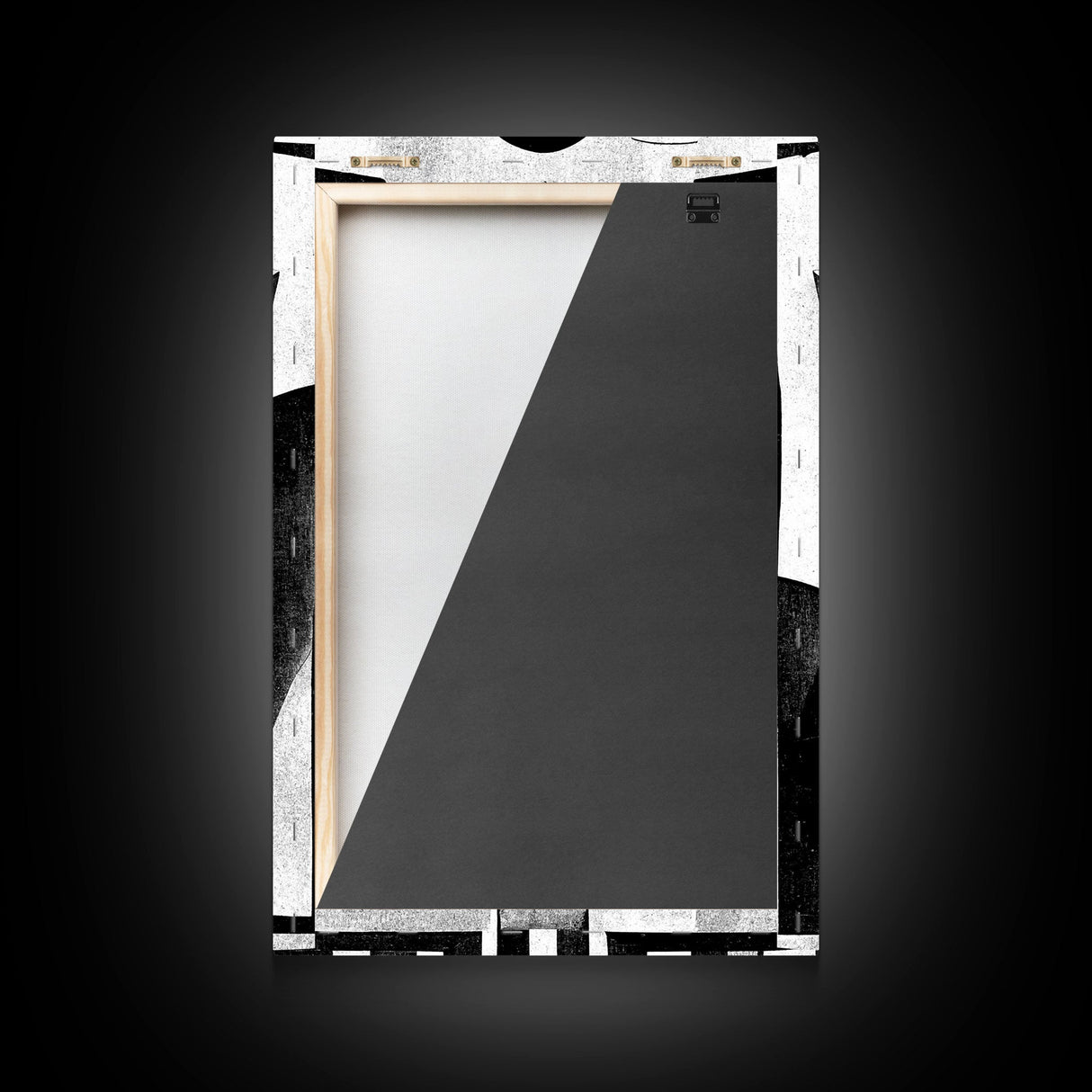 Art Deco Black And White Art Print, Art Deco Architecture, Framed Canvas Print, Ready To Hang Framed Wall Art, Living Room Wall Hanging