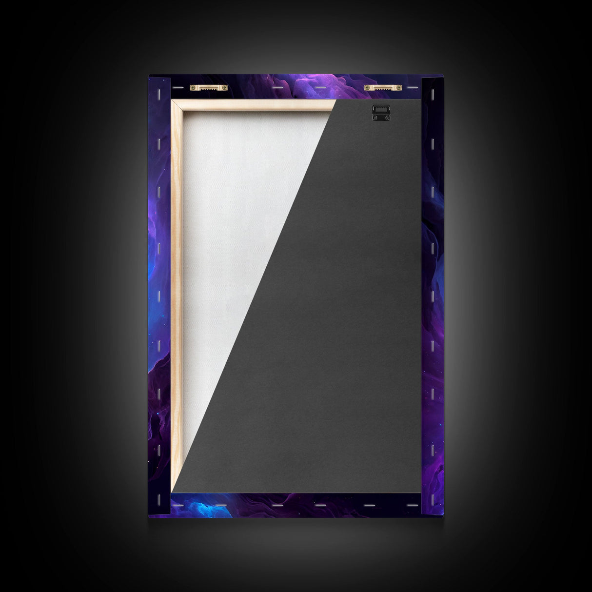 Oil paint print of outer space, framed canvas print, pastel space art