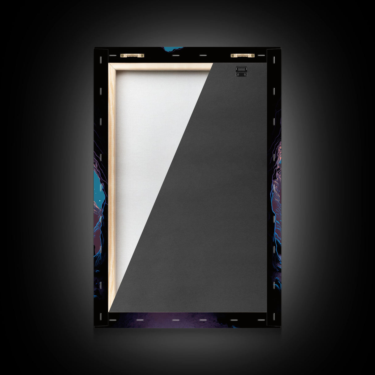 Vampire Bats, Spooky Halloween Decor, Goth Art, Framed Canvas Print