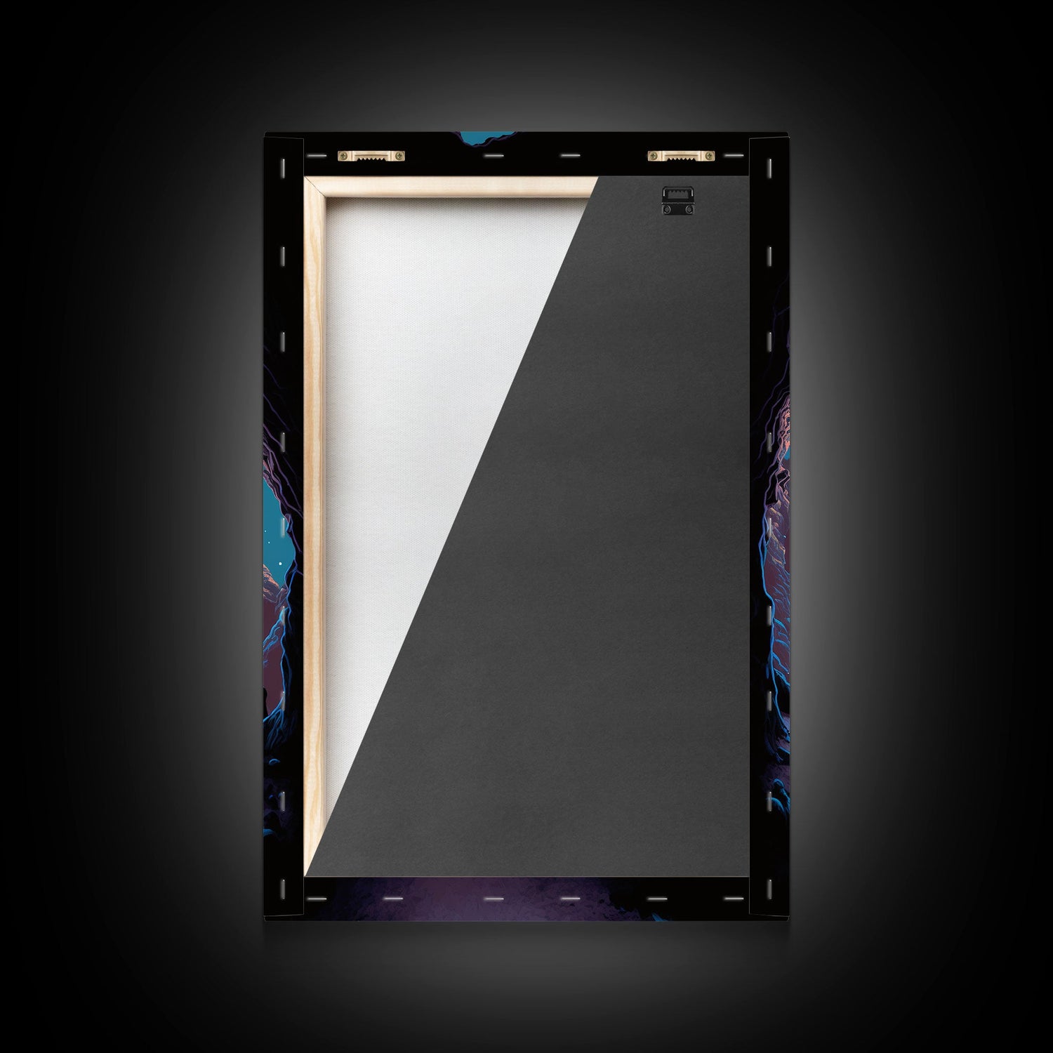 Vampire Bats, Spooky Halloween Decor, Goth Art, Framed Canvas Print