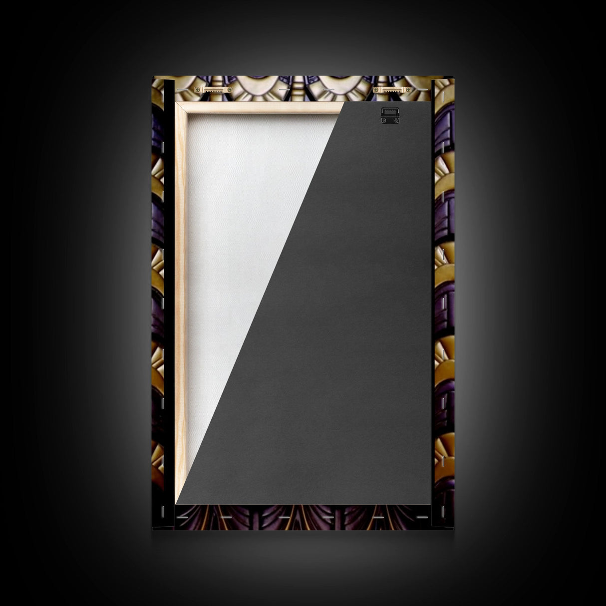 Midcentury Modern Wall art, Framed Canvas Print, Art Deco, Canvas Wall art, Purple colors art, 1930s Style Art, guest room decor, Wall art