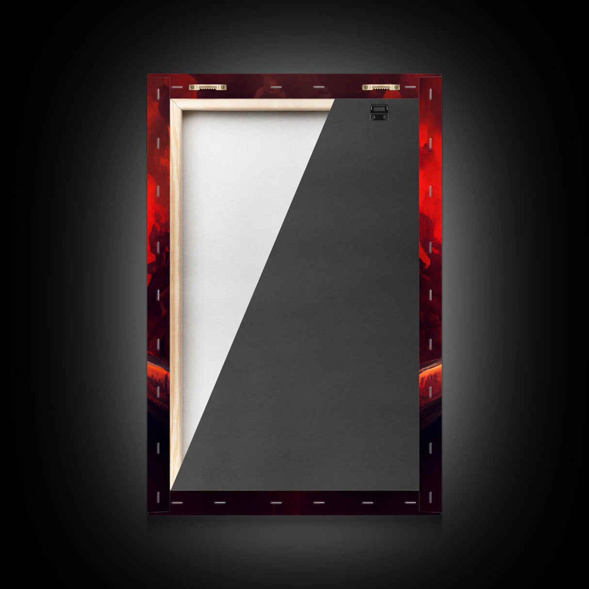 Highway to Hell, canvas print, Halloween wall art, spooky home decor