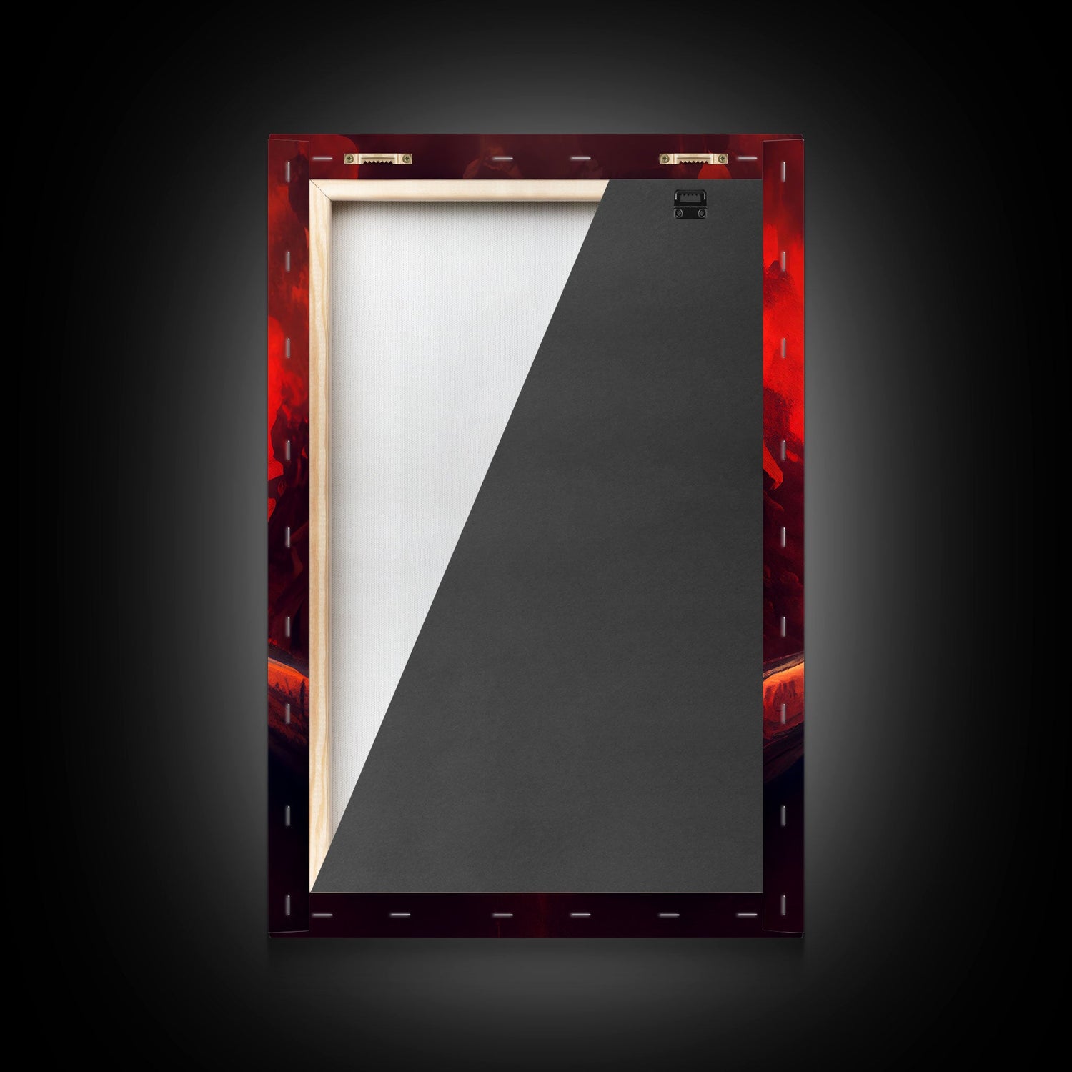 Highway to Hell, canvas print, Halloween wall art, spooky home decor