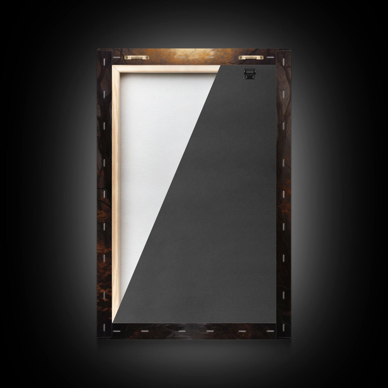 The Wicked Witch, Halloween Canvas, Framed Canvas Print, Spooky Gothic Oil Painting, Witch Flying Through The Air Against A Full Moon, Witch