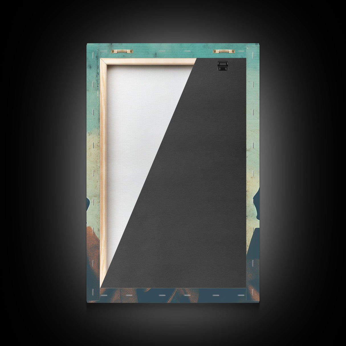The Spy, Atomic Age Binoculars, Framed Canvas Print, Vaporwave Photography Print, Retro / Minimalist Wall Art