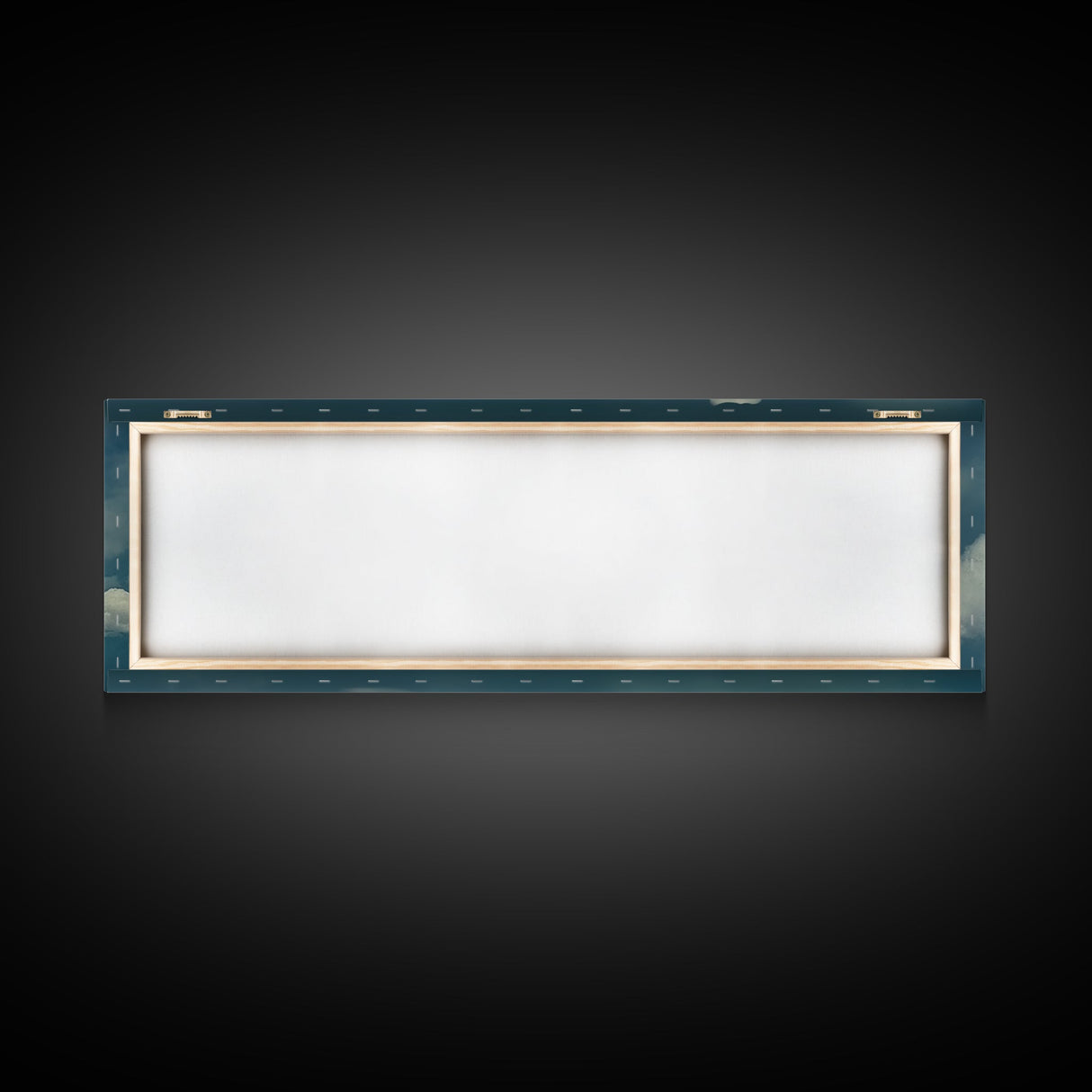 Large Format Clouds Wall Art - Panoramic Print - Framed Canvas Print - Panoramic Framed Canvas Cloudy Art Print - Clouds On A Blue Sky