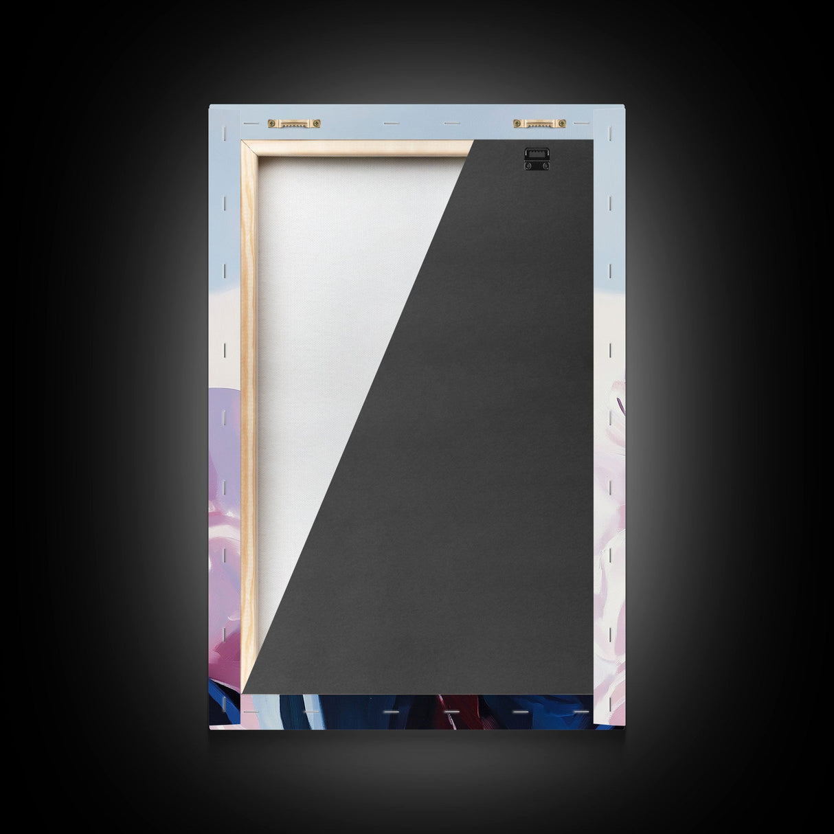 Cowboy with Mug in Snow Framed Canvas Print - Winter Country Scene Art Best 2024 Christmas Wall Decor Gift Idea