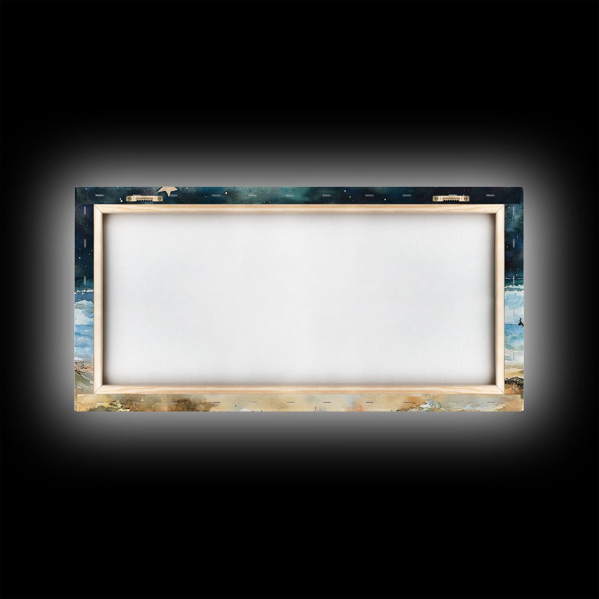 Canvas Print Surfboards and Christmas Tree at Beach, Tropical Christmas Decor, Beach Christmas Art, Coastal Holiday Wall Art