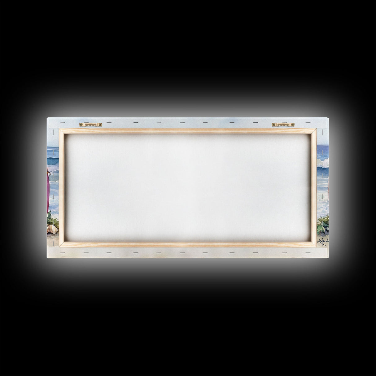 Christmas beach art, tropical Christmas decor, Christmas wall art, canvas print, beach Christmas decor, holiday wall art