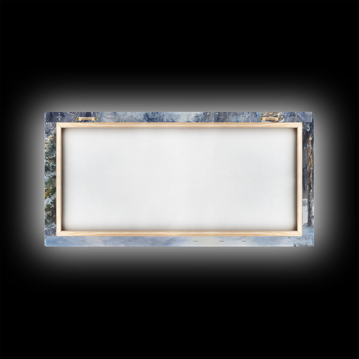 Snowy cabin Christmas decor, winter wonderland wall art, rustic farmhouse Christmas print, cozy country home decor, framed canvas print