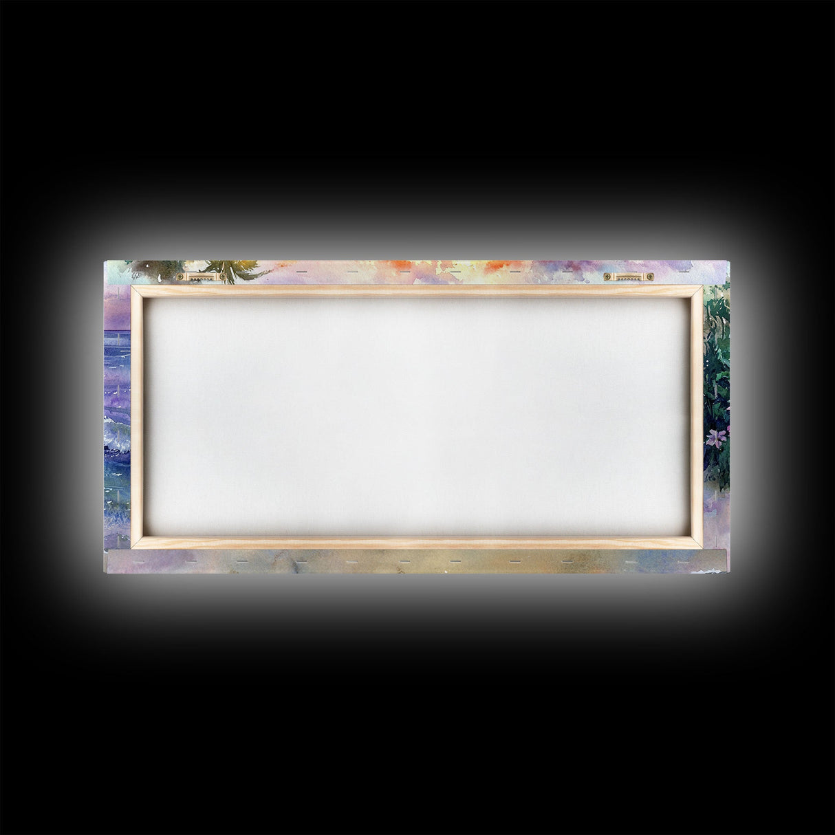 Christmas Surfboard Beach Decor Canvas Print | Tropical Coastal Christmas Art | Beach Christmas Wall Art | 2024 Holiday Decor | Gift Idea