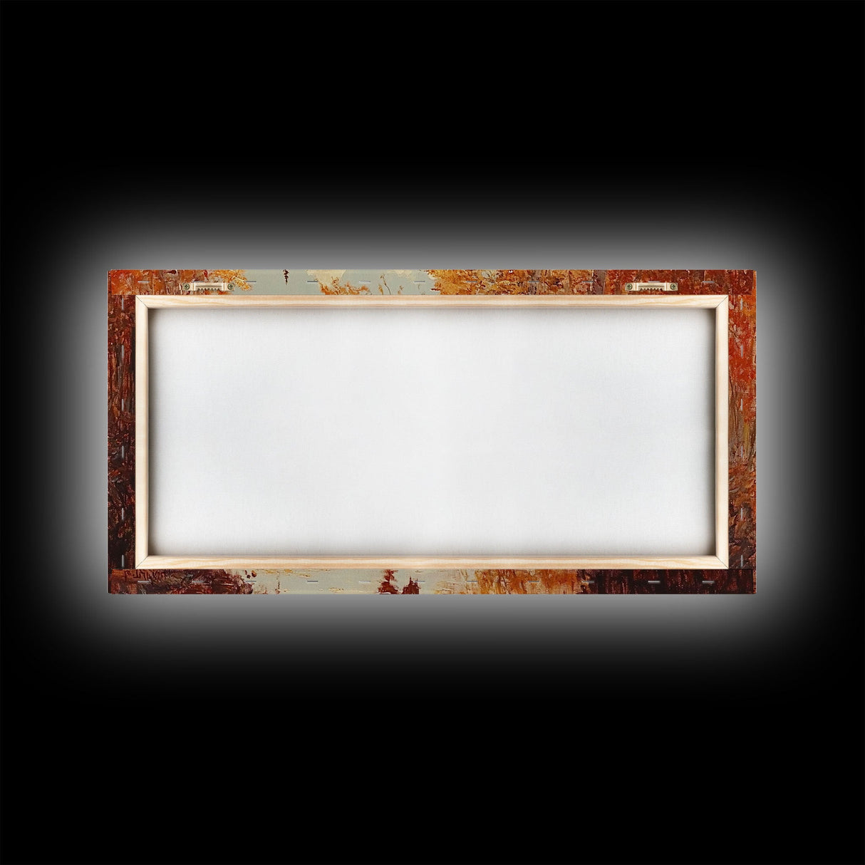 Black white cowboy riding toward snow-covered mountains, Framed Canvas Print, minimalist winter wall art, moody landscape, western decor