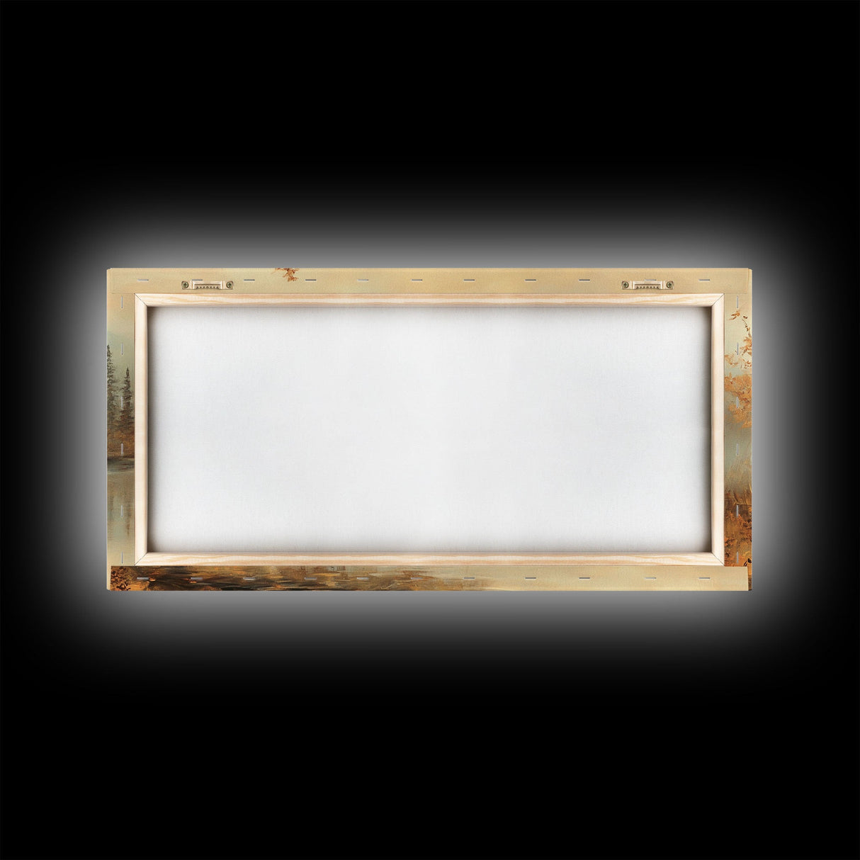 Fall In The Countryside, Moody Wall Decor, Framed Canvas Print, Seasonal Autumn Decor