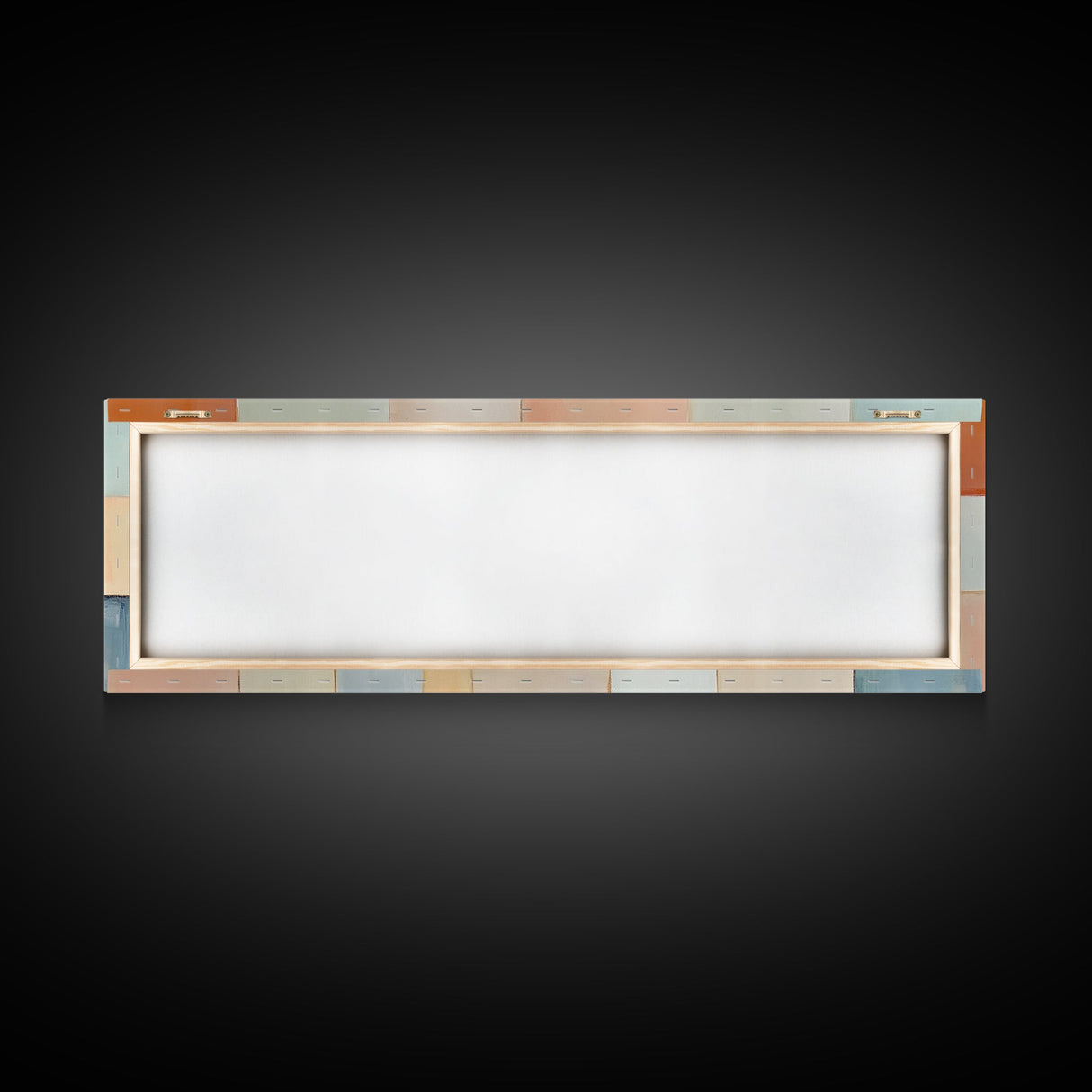 Modern Abstract Framed Canvas | Minimalist Mid Century Modern Wall Art | Large Horizontal Ultra Wide Framed Canvas | MCM Decor