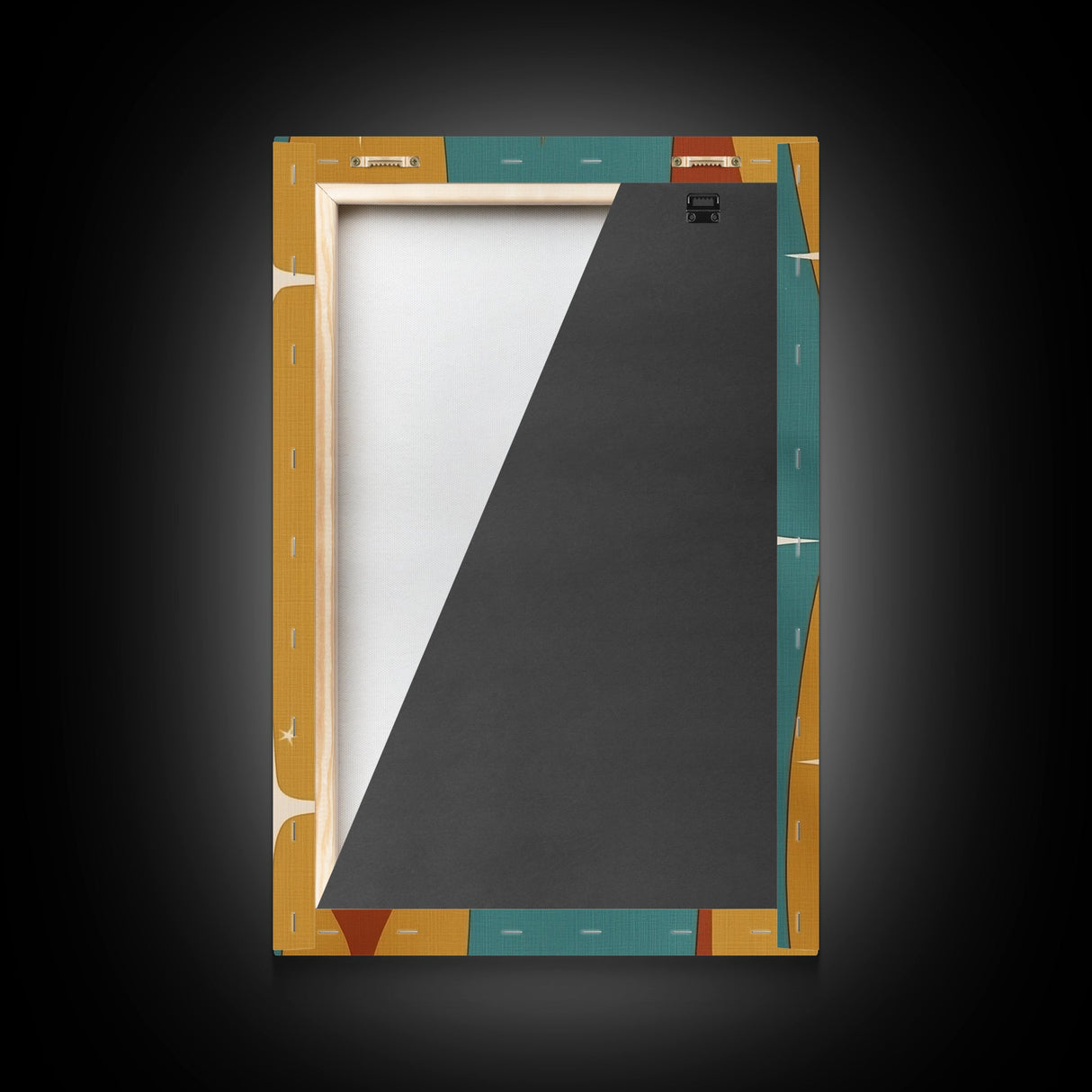Star Burst - Atomic Age Art - Framed Canvas Print