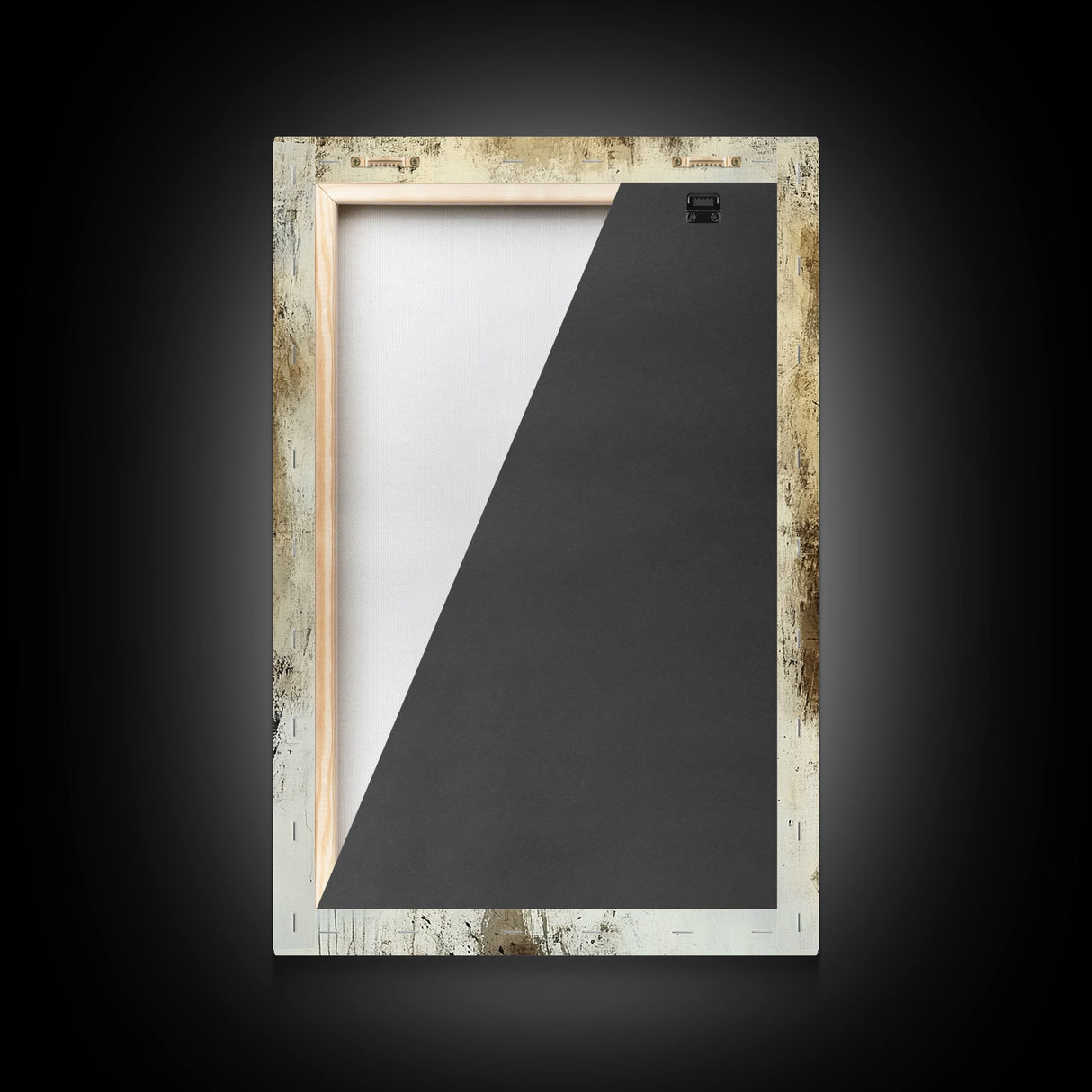 Portrait of a Demon, Framed Canvas Print, Dark Macabre Wall Art