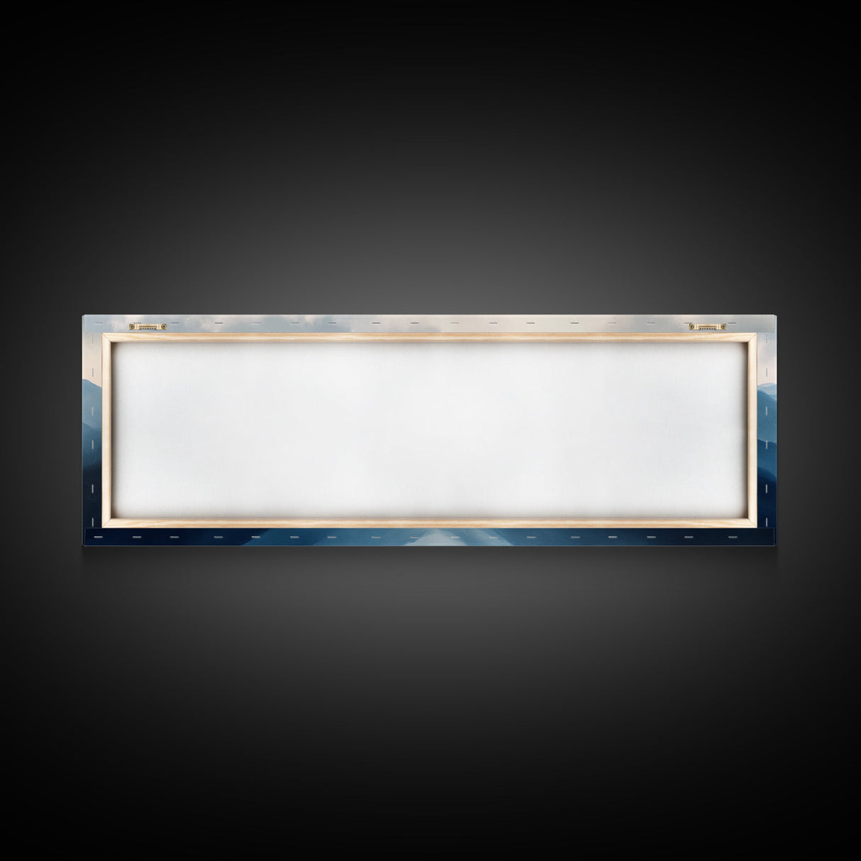 Panoramic Blue Ridge Mountains, Fog Over The Mountains Canvas Print, Wood Framed Wall Art, Mood Setting Home Decor, Moody Art, Landscape