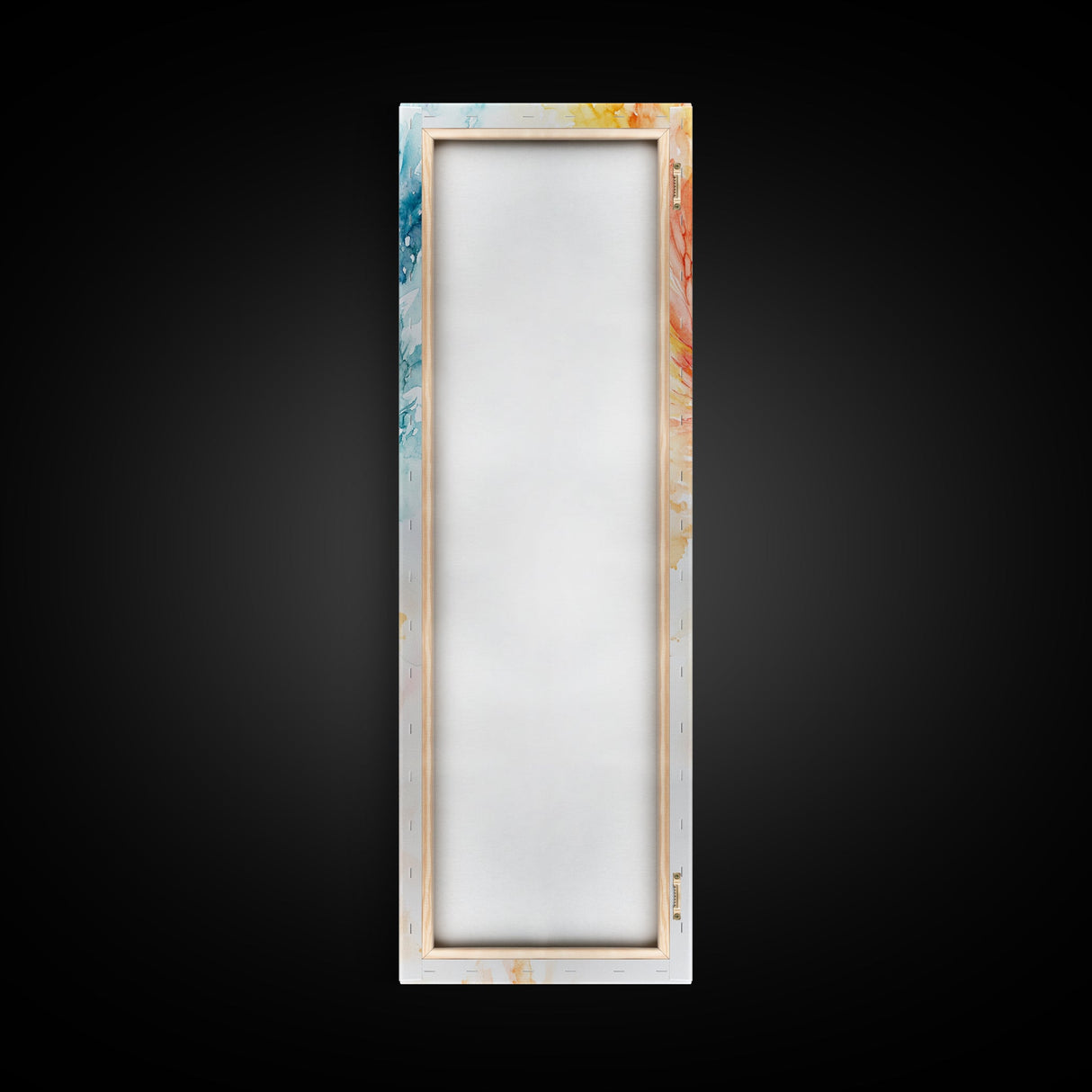 Ethereal Phoenix Rising from the Ashes in Subtle Pastel Shades – Mystical Bird Canvas Print, Ideal Wall Art for Calm and Cozy Spaces