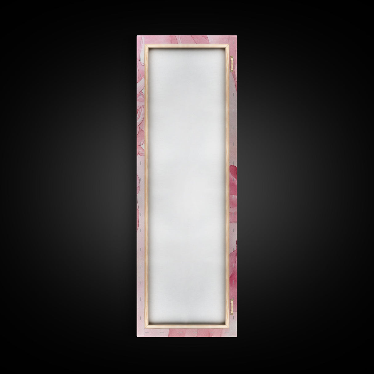 Flowing Pink Fabric Framed Canvas Print Pink Abstract Art Feminine Minimalist Decor Light Pink Wall Art Bedroom Living Room Aesthetic