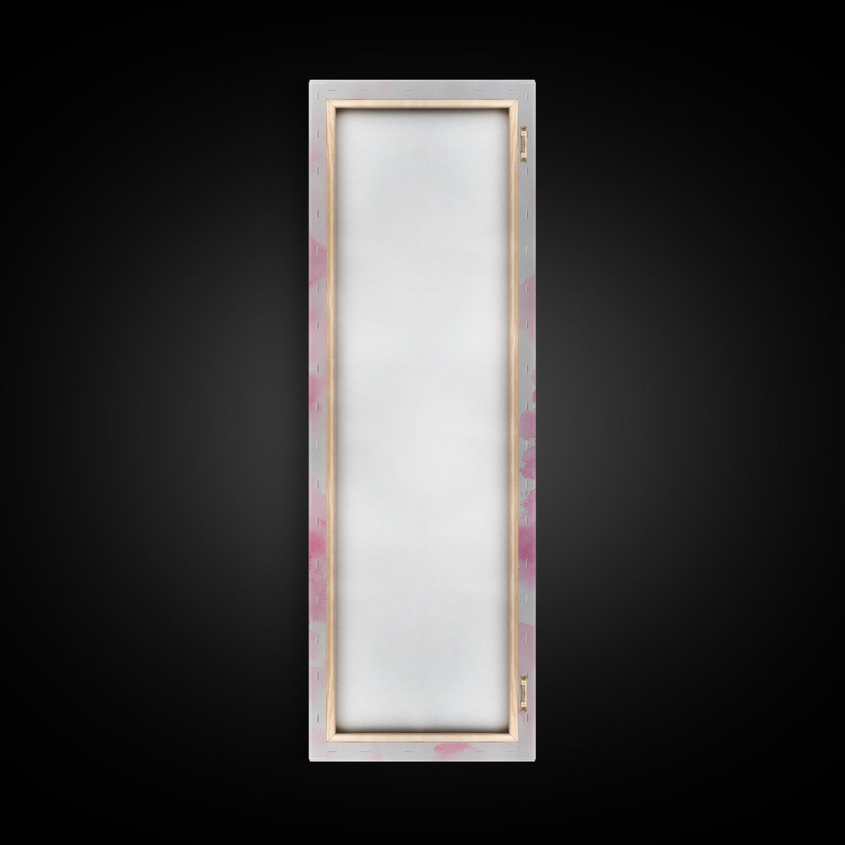 Pink Lipstick Canvas Print Feminine Pink Abstract Art Light Pink Wall Art Whimsical Art Rustic Decor Vertical Gift Idea Above Sofa