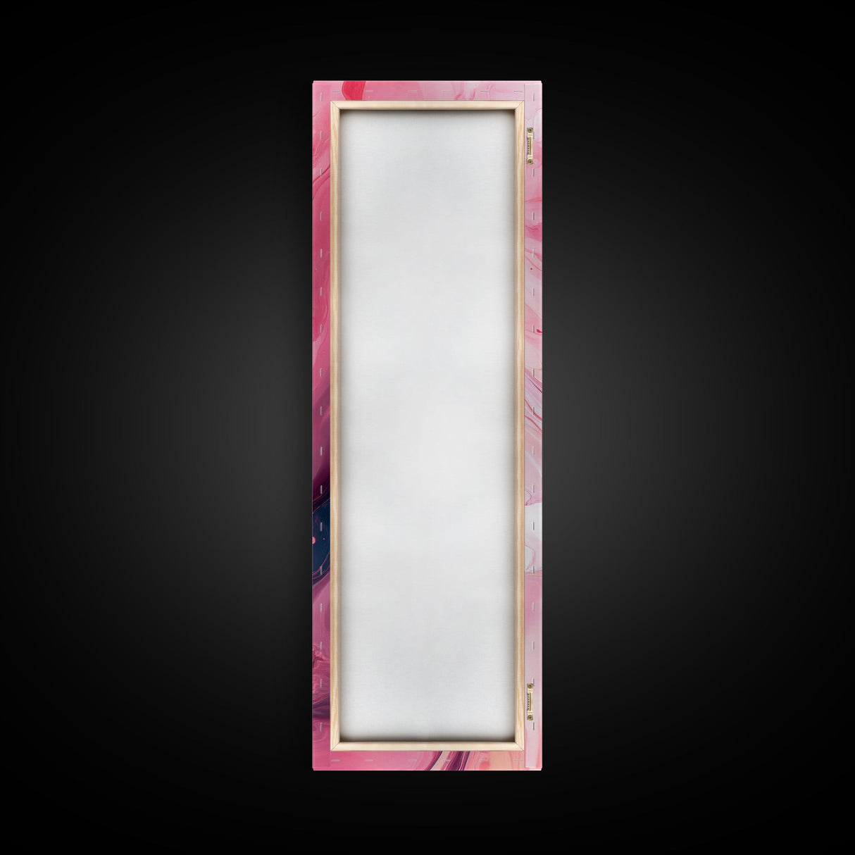 Pink Marble Abstract Framed Canvas Print Modern Light Pink Wall Art Moody Therapy Dorm Decor or Yoga Art
