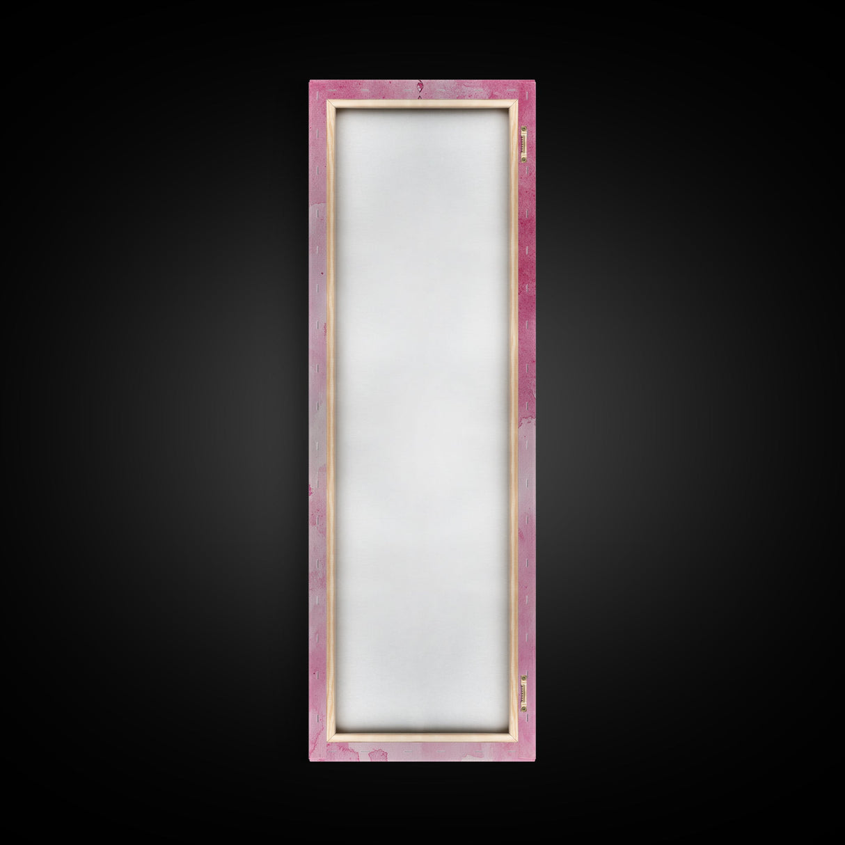 Regal Crown Gem Painting Framed Canvas Print Featuring Pink Abstract Art with Sparkling Gemstone Accents for Whimsical Wall Art Spaces